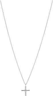 Bearfruit Jewelry 14k Gold Plated Pule Cross Necklace Minimalist Everyday Wear