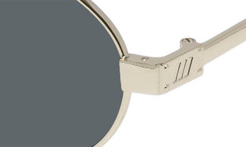Le Specs Poseidon Deux 52mm Oval Sunglasses In Gold/grey