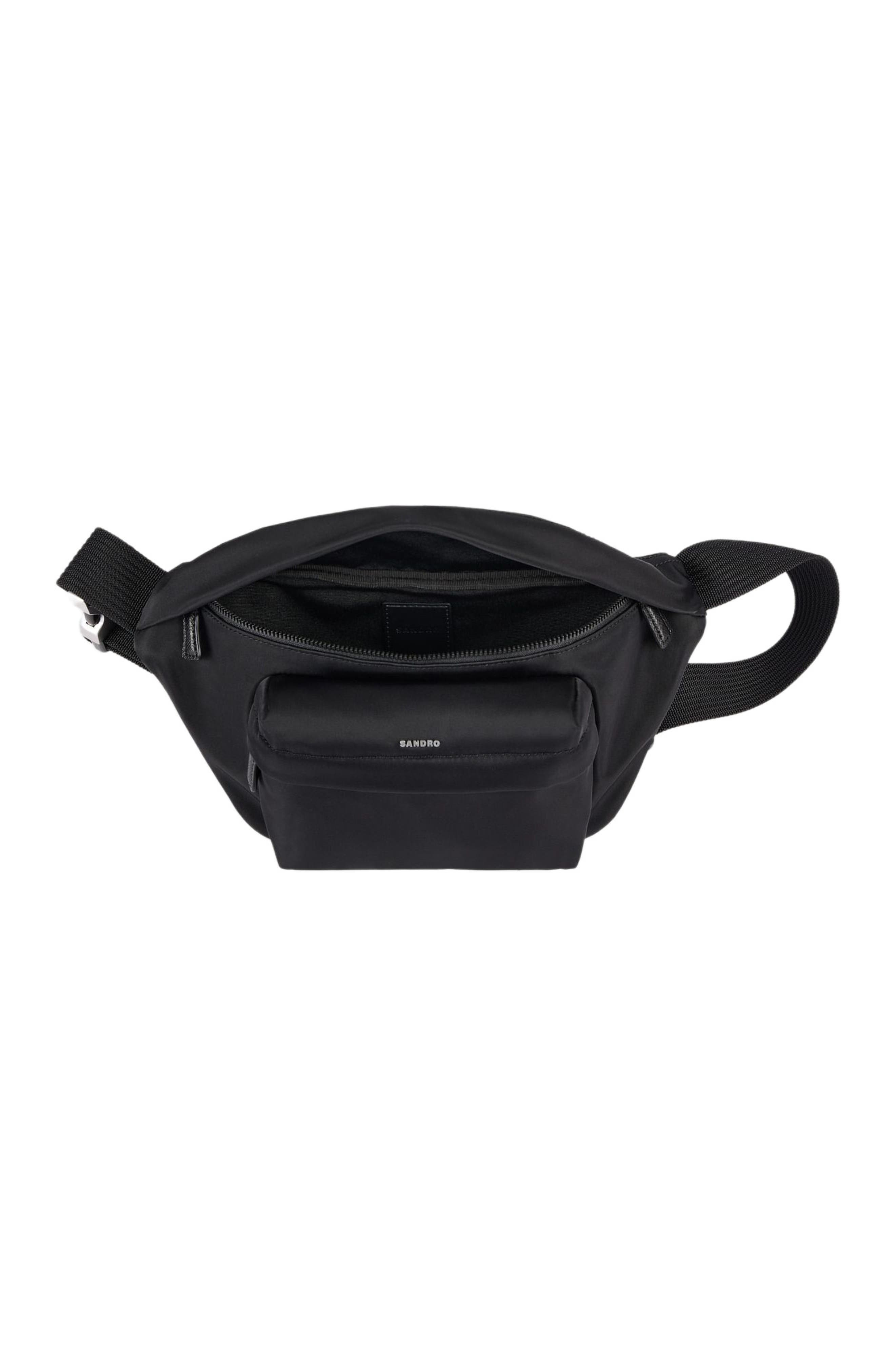 SANDRO Large belt bag, Alternate, color, Black