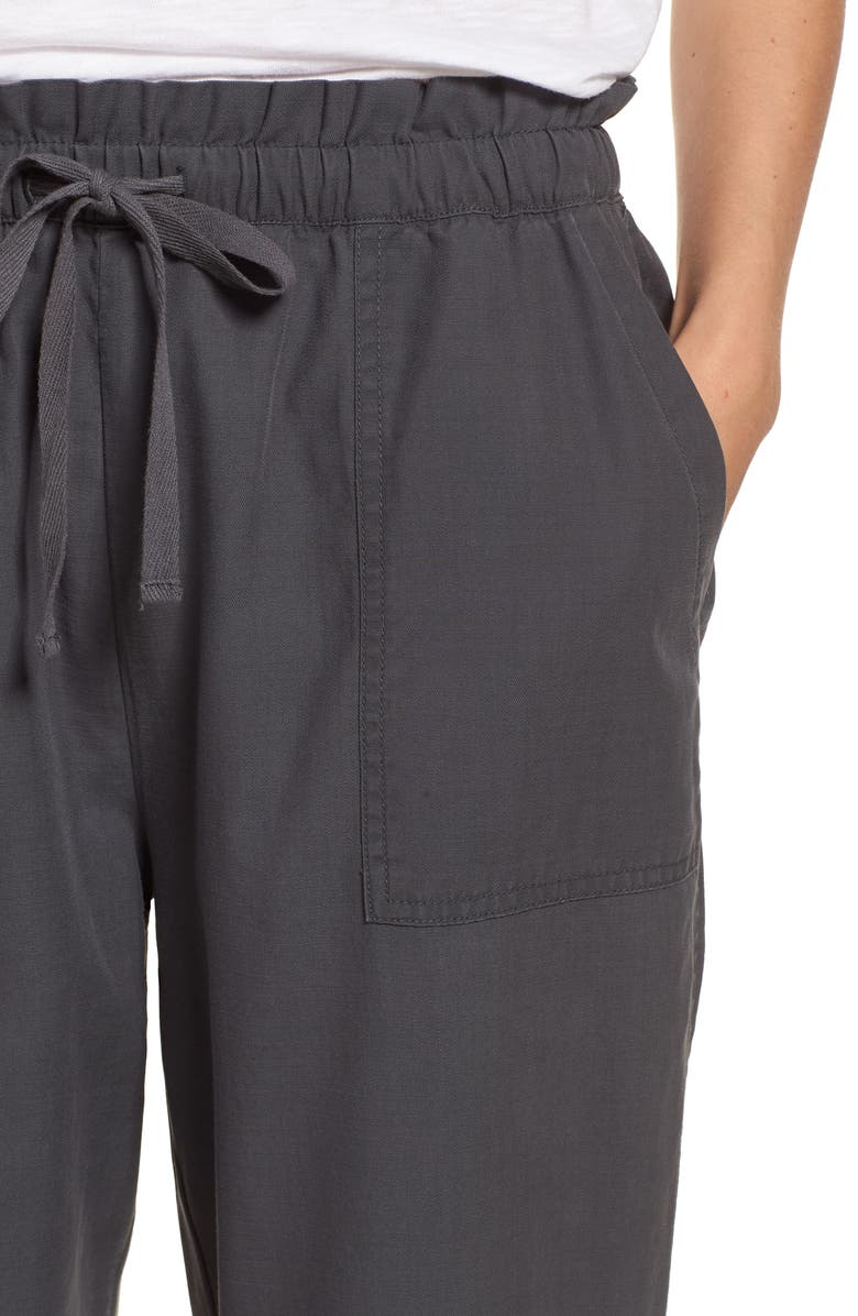 Caslon<sup>®</sup> Drawstring Waist Ankle Pants, Alternate, color, 