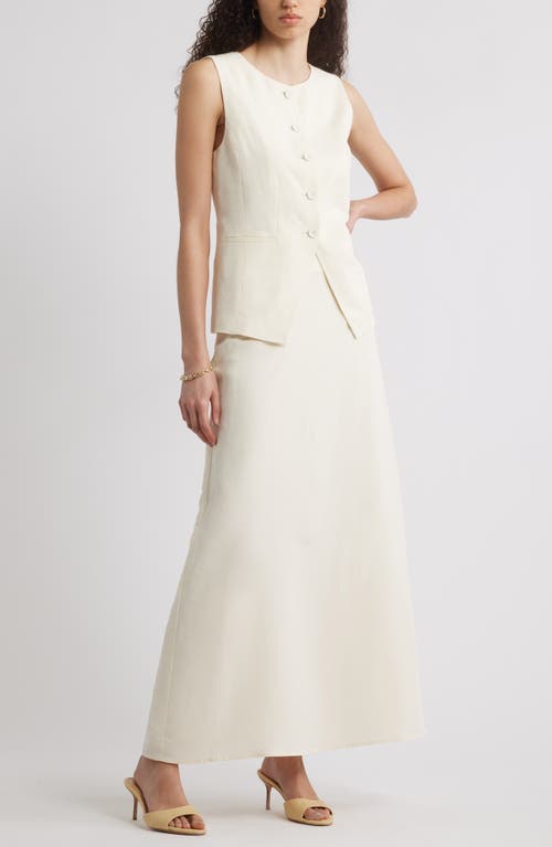 Nordstrom A-line Print Maxi Skirt