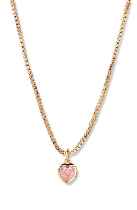 Mackenzie Birthstone Heart Pendant Necklace