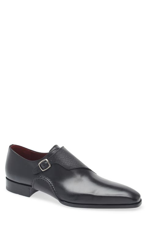 Carver Plain Toe One Buckle Monk Shoe (Men)