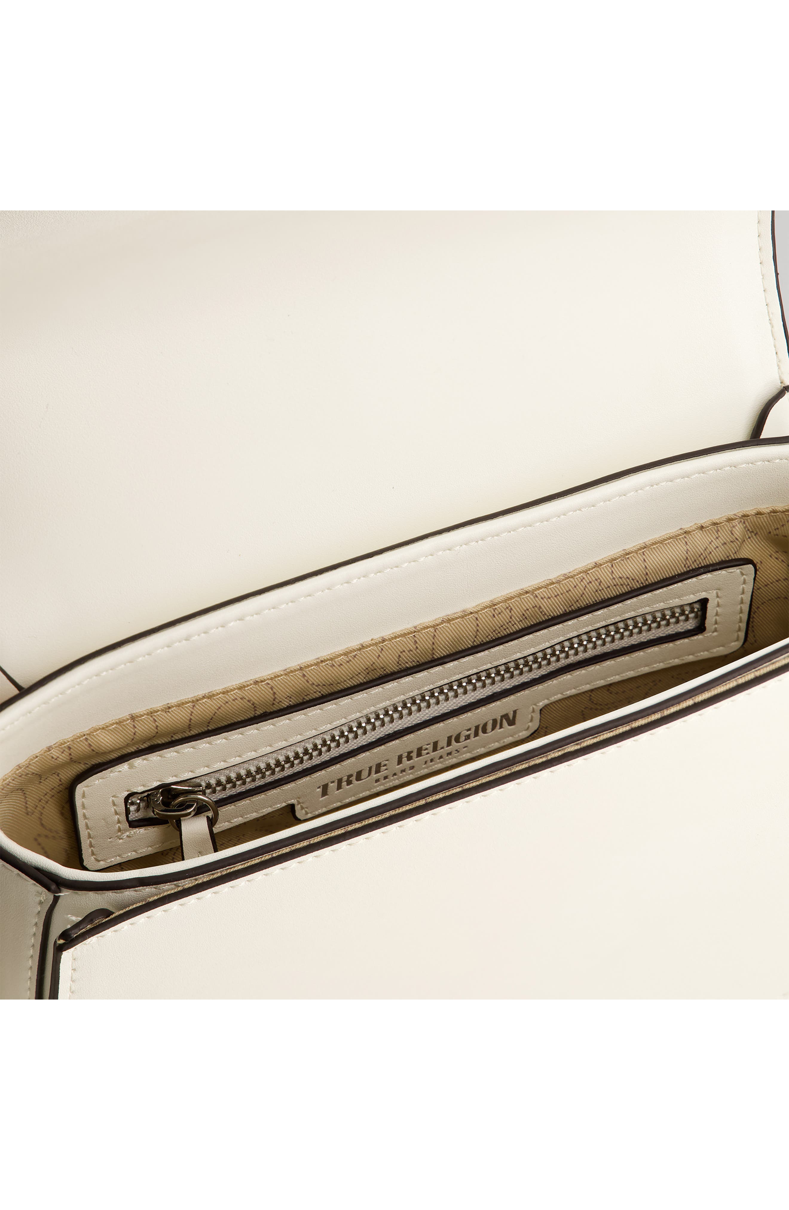 Saddle Bag with Gold Hardware, Alternate, color, WHITE