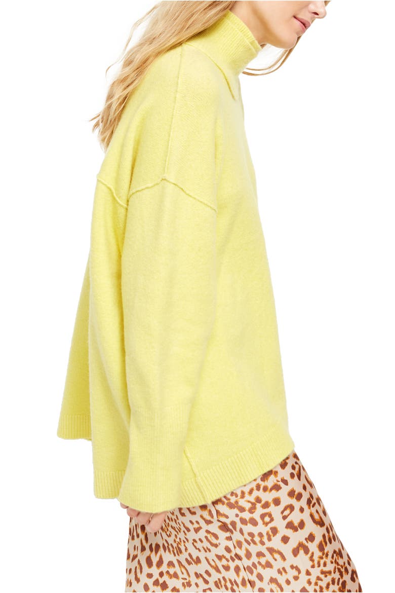 Afterglow Mock Neck Top, Alternate, color, LIME