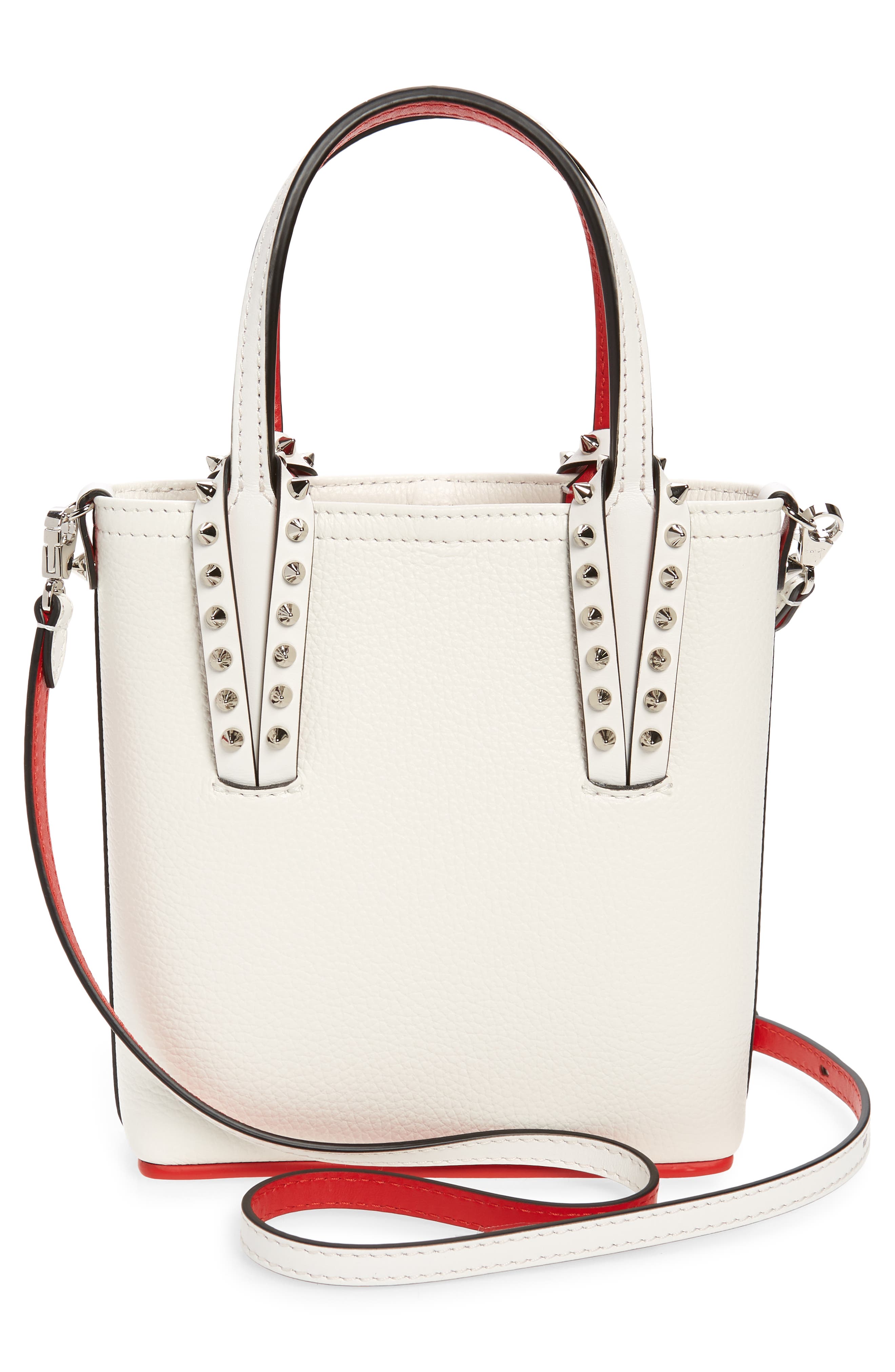 Christian Louboutin Mini Cabata Leather Tote, Alternate, color, 
