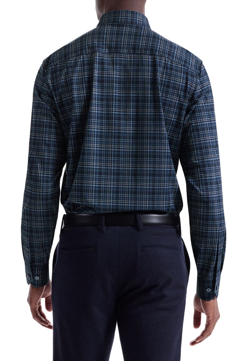 Jules OoohCotton® Plaid Button-Down Shirt, Alternate, color, PEACOCK