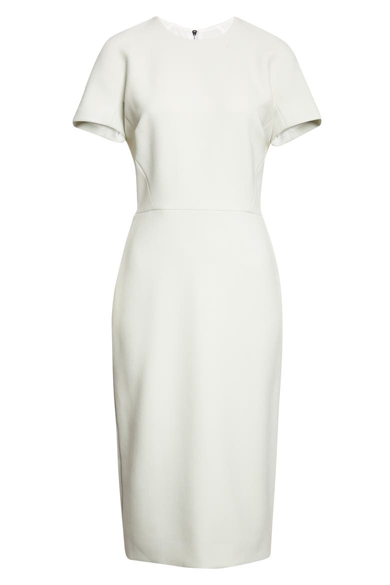white t shirt dress fitted White Fitted T Shirt Dress Top Sale