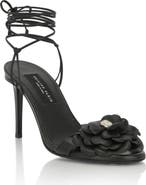 PHILIPP PLEIN Lace-Up High Heels Sandals Flower 9 Women