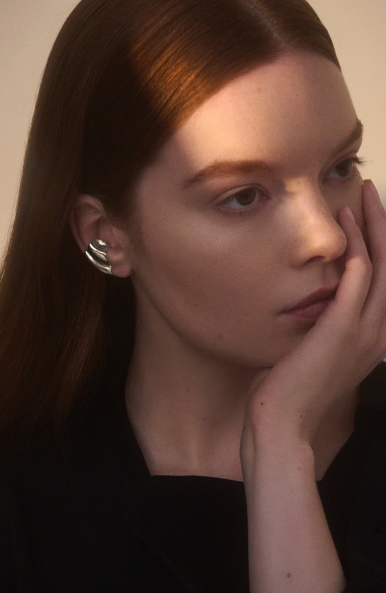 Lady Grey Conch Ear Cuff, Alternate, color, Silver