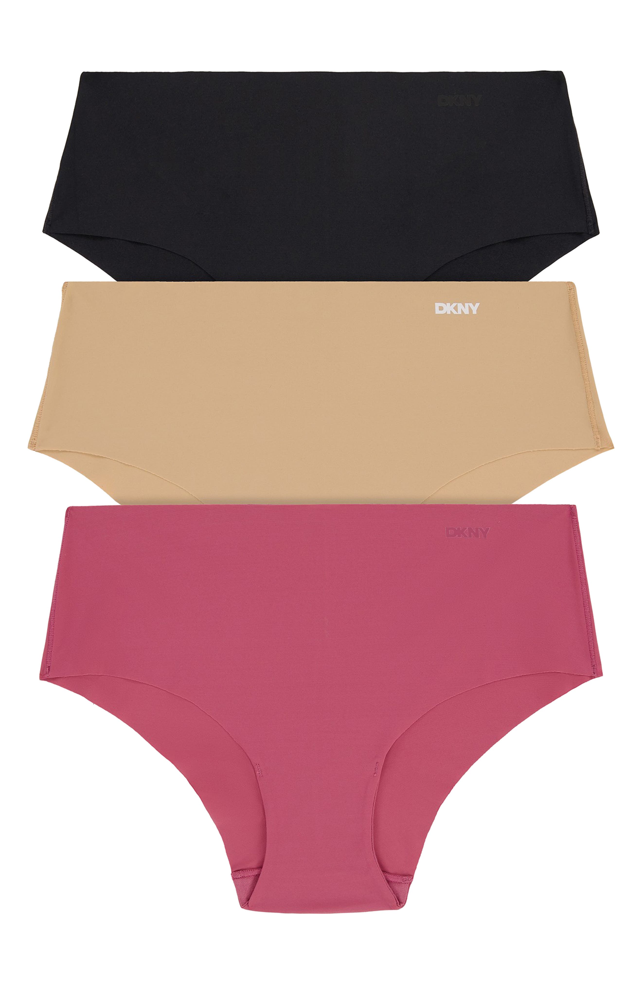 DKNY Litewear Cut Anywhere Assorted 3-Pack Hipster Briefs