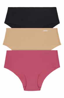 DKNY Litewear Cut Anywhere Assorted 3-Pack Hipster Briefs