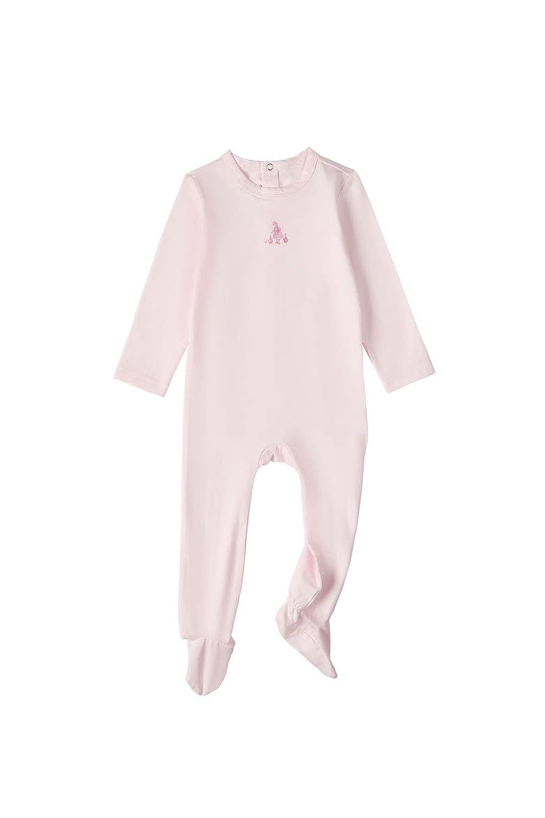 Girl And Her Waddling Ducks Cotton Rich Footie, Main, color, Baby Pink