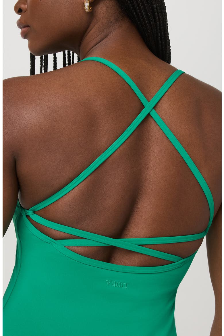 Solstice Performance Dress, Alternate, color, EMERALD