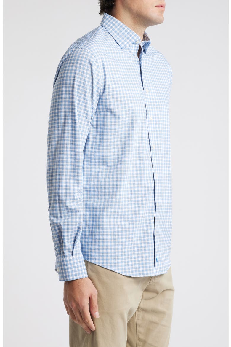 Westwood Plaid Button-Up Shirt, Alternate, color, NAVY