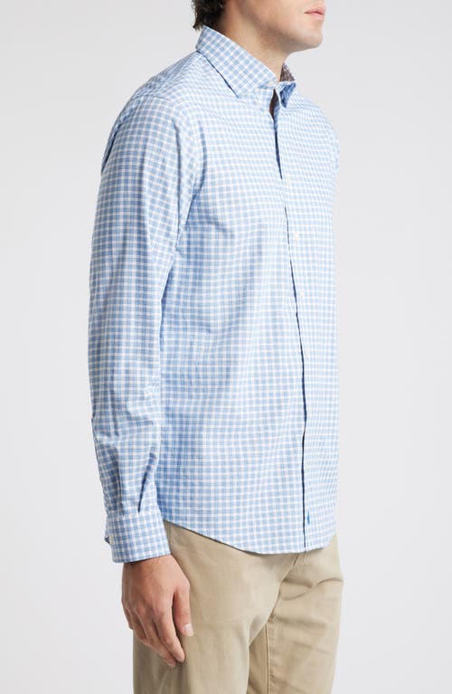 Johnnie-o Westwood Plaid Button-up Shirt In Navy