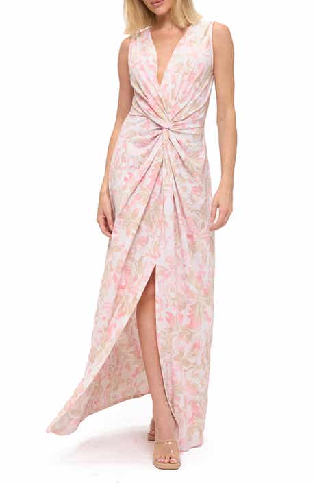 O.L. Twist Front Sleeveless Maxi Dress