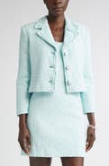 ST. JOHN Tape Tweed Crop Jacket