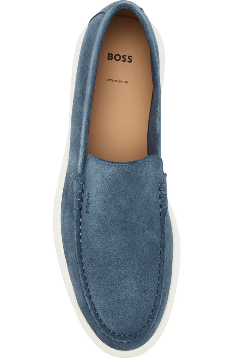 BOSS Sienne Moc Toe Loafer, Alternate, color, Open Blue
