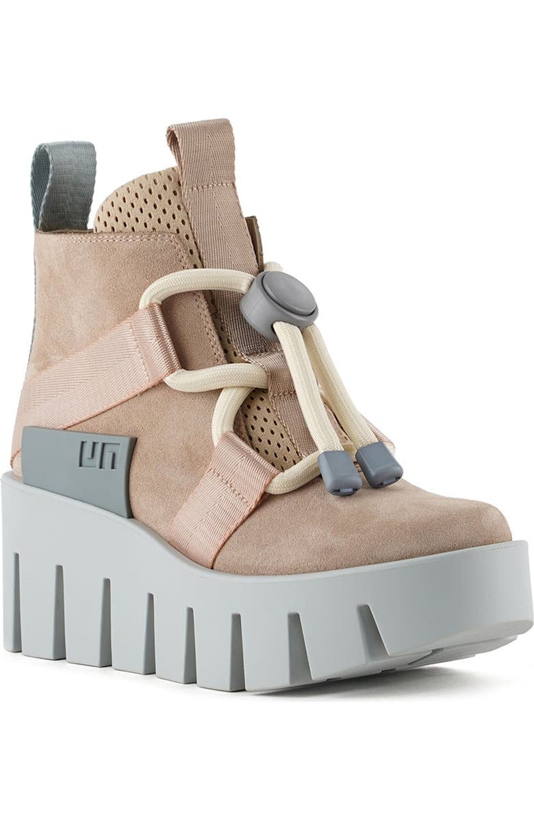 United Nude Grip Nomad Lo Platform Lug Bootie, Alternate, color, Cameo Mix