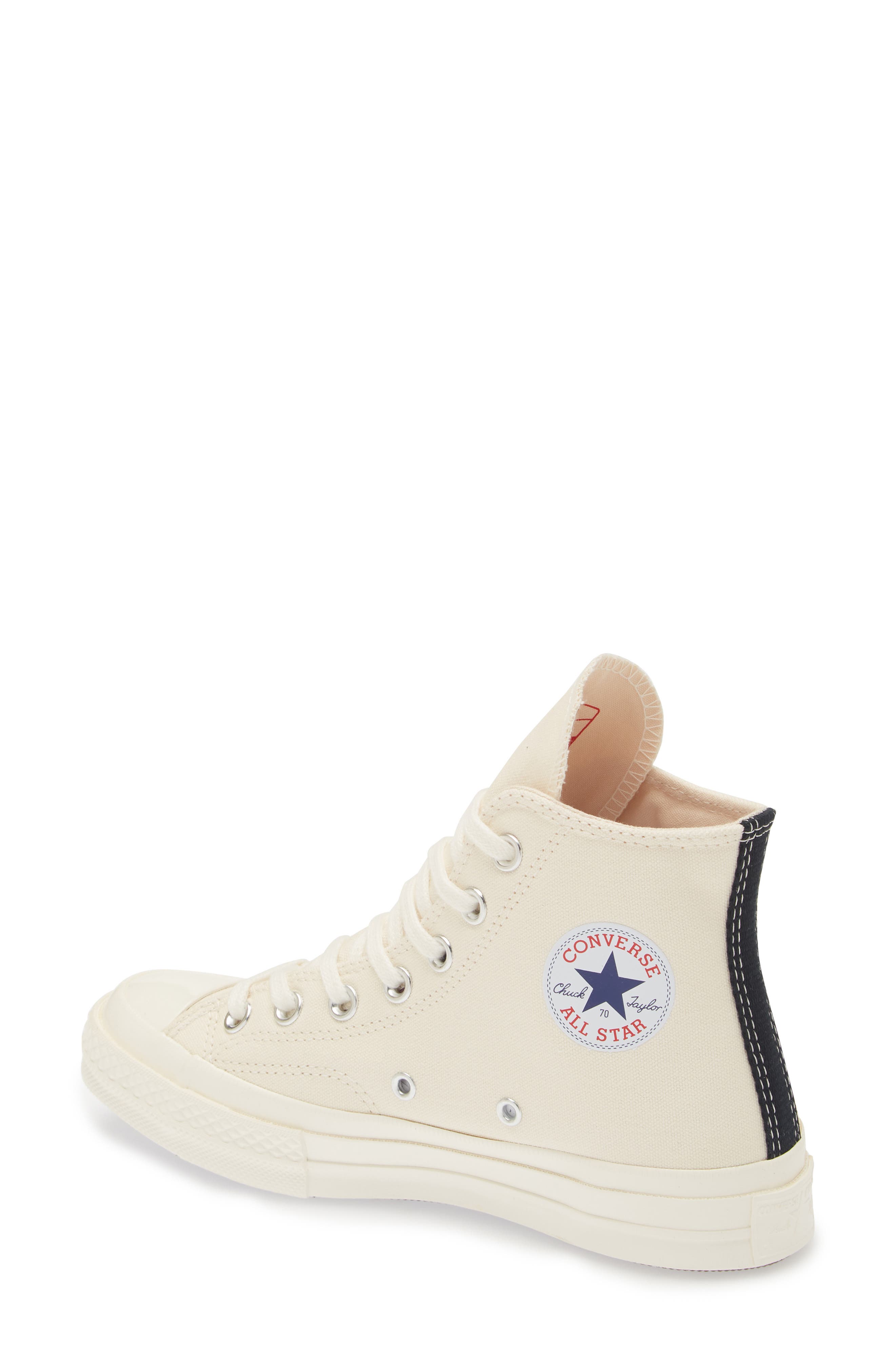 x Converse Chuck Taylor® All Star® Heart High Top Sneaker, Alternate, color, BEIGE