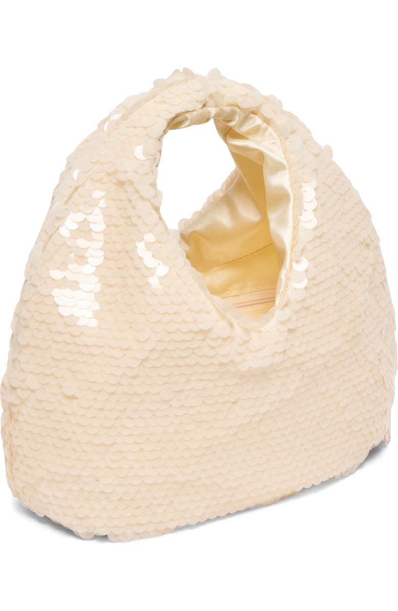 Dolce Vita Dahlia Sequin Shoulder Bag, Alternate, color, Ivory