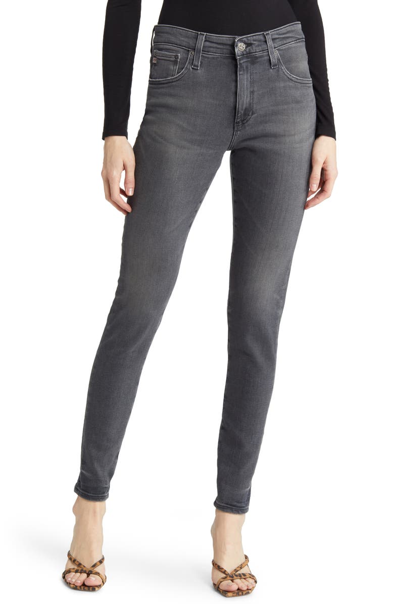 AG The Farrah High Waist Skinny Jeans, Main, color, 12 Years Magnetic