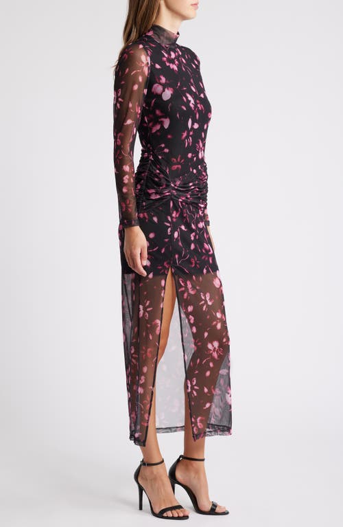 HUTCH HUTCH FLORAL PRINT LONG SLEEVE DRESS