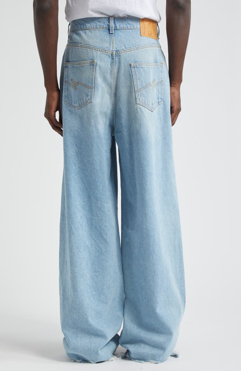 Martine Rose Extended Wide Leg Jeans, Alternate, color, 