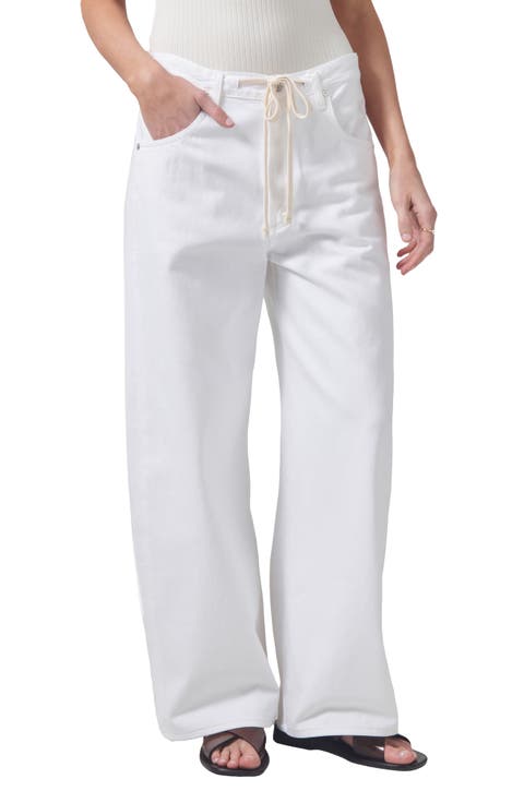 Brynn Wide Leg Organic Cotton Trouser Jeans (Tulip)