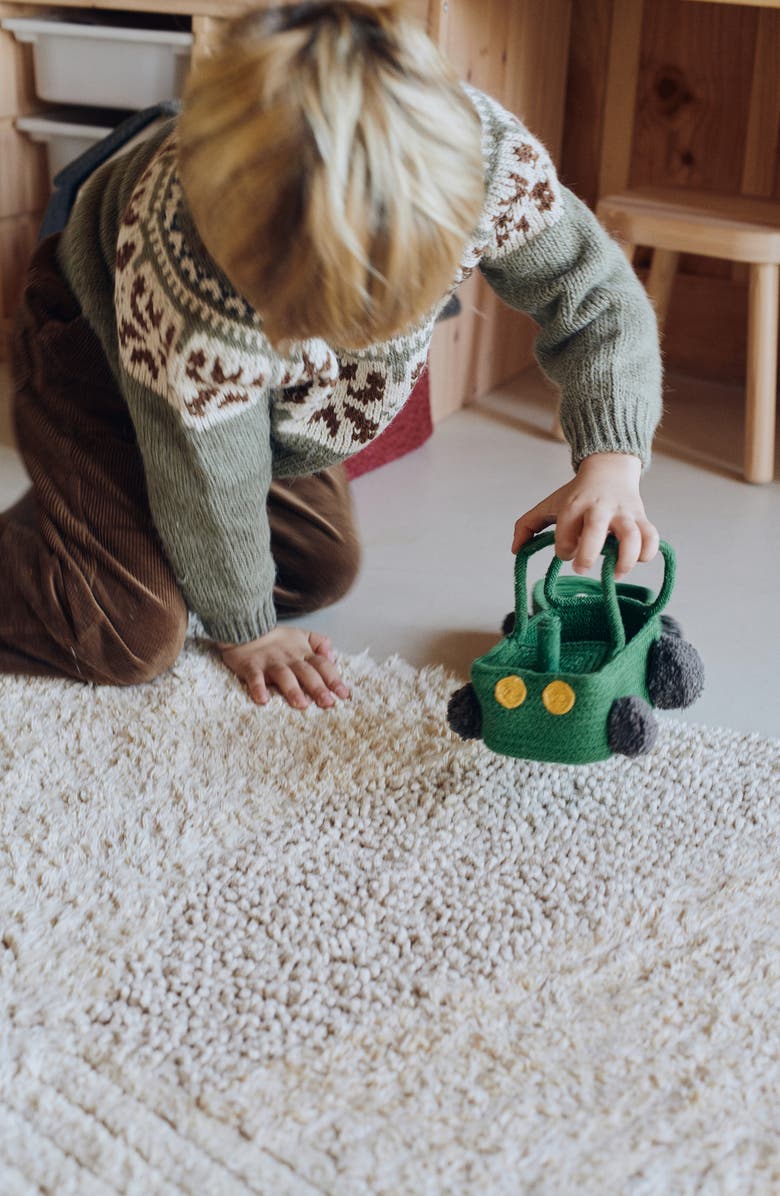 Lorena Canals Tractor Basket, Alternate, color, Green