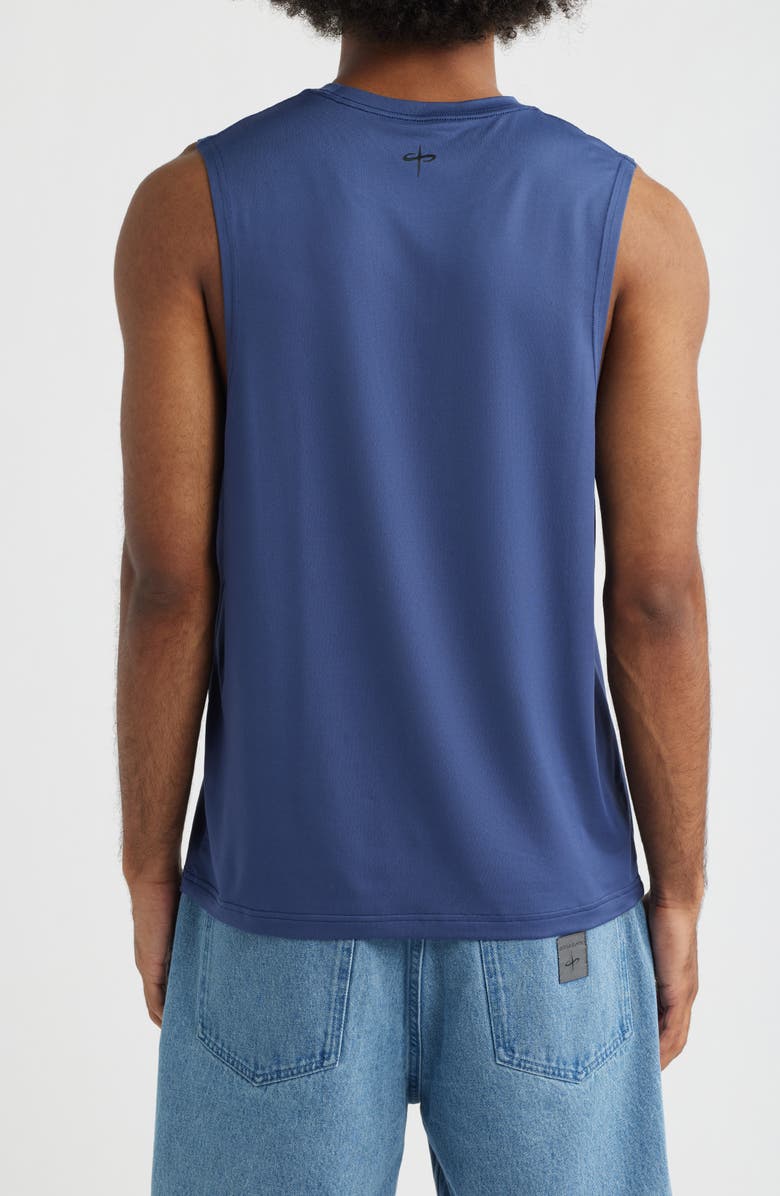 SANTO STUDIO Tempo Wordmark Tech Tank, Alternate, color, Blue