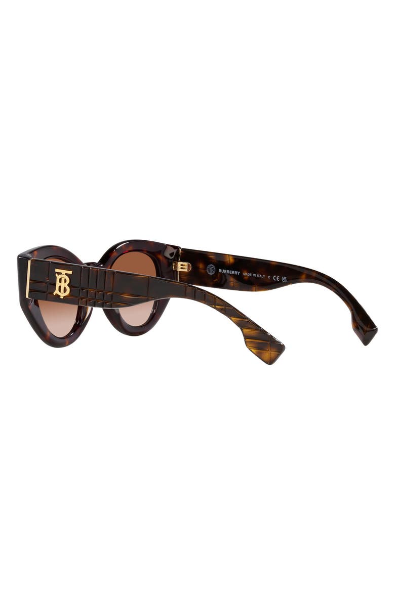 Burberry Briar 47mm Gradient Small Phantos Sunglasses, Alternate, color, Dk Havana