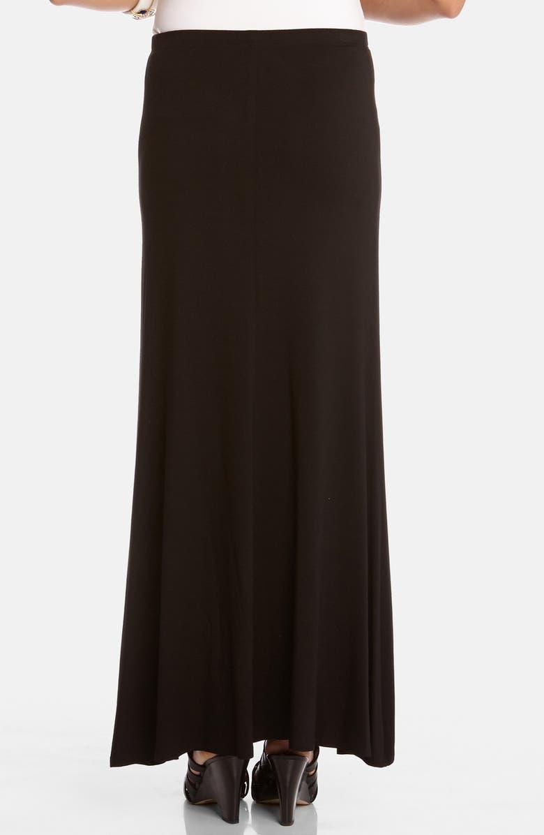 Karen Kane Flared Maxi Skirt, Alternate, color, Black
