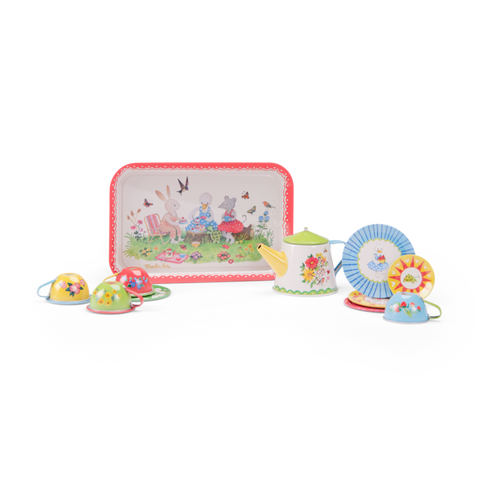 Metal tea set The Big Family