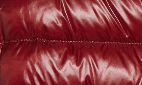 Herno Sofia Iconic Down Crop Puffer Jacket In Burgundy