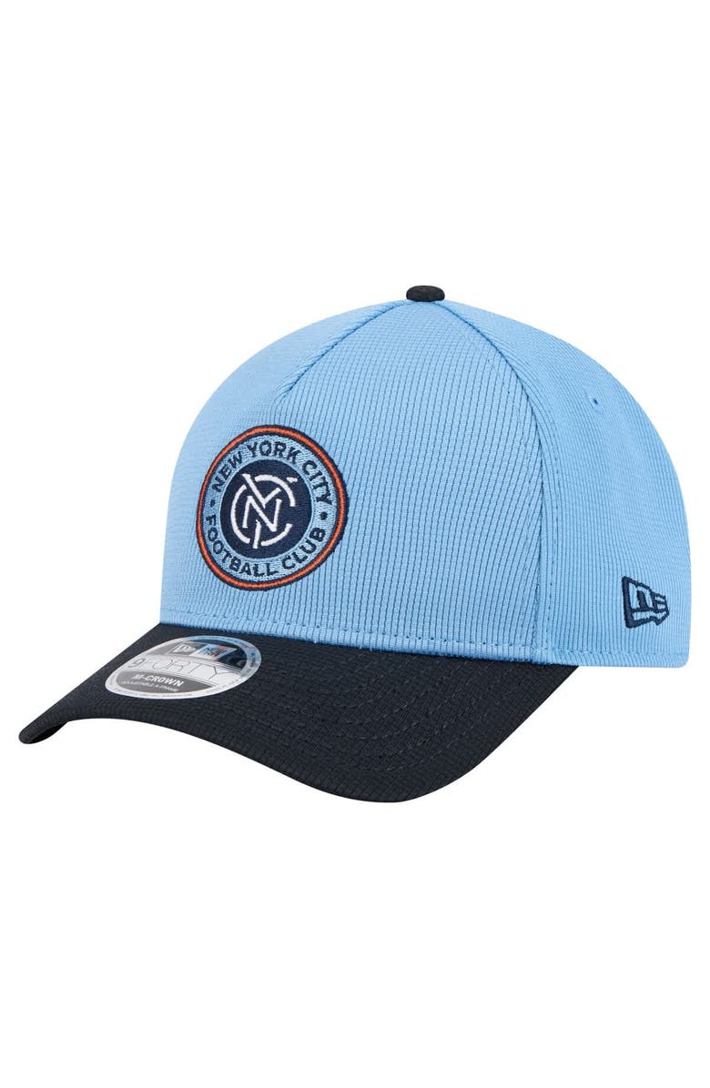 New Era Men's New Era Light Blue New York City FC 2025 Jersey Hook 9FORTY M-Crown Adjustable Hat, Alternate, color, 