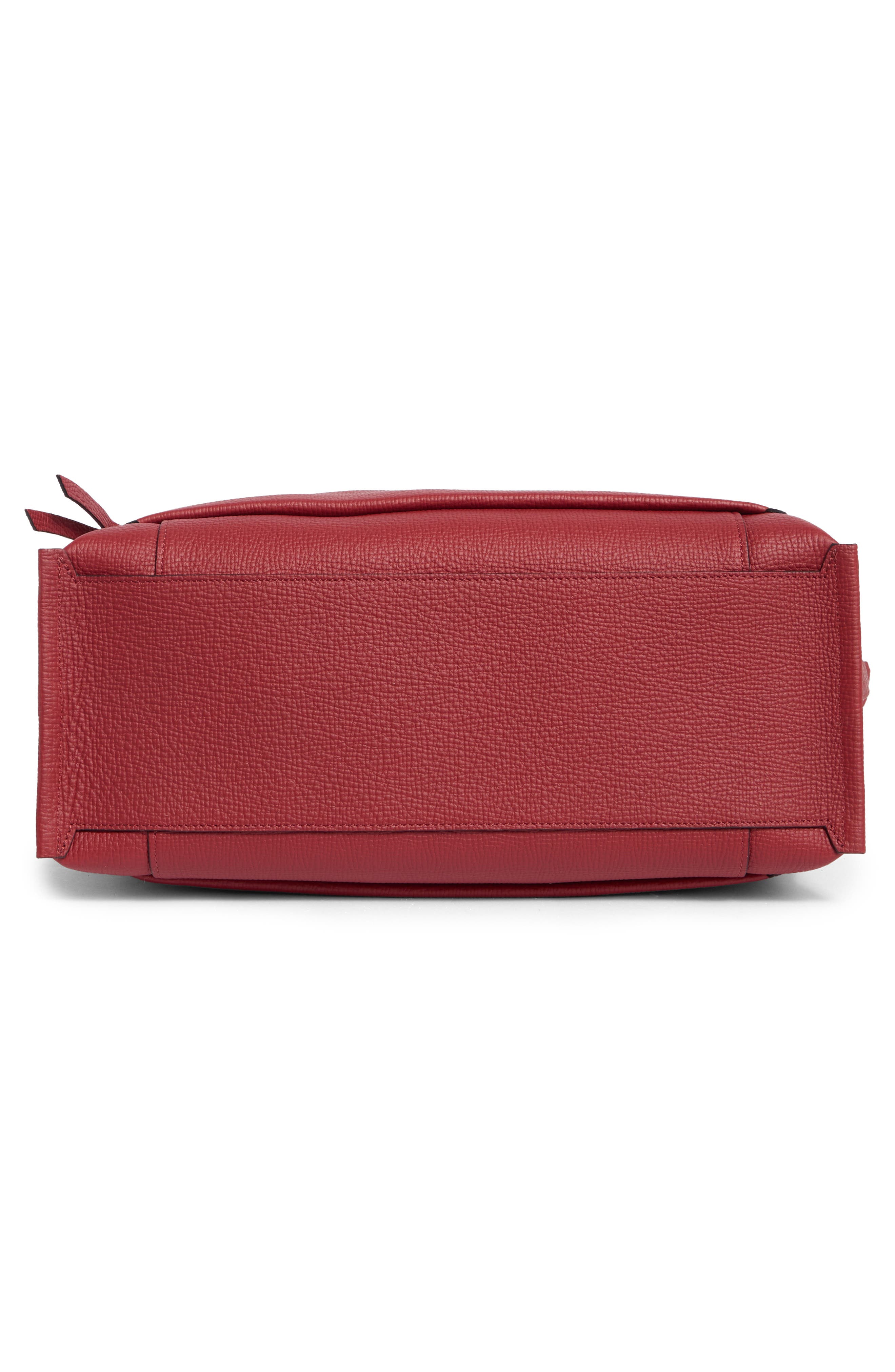 Longchamp Mailbox Brief Leather Tote Bag, Alternate, color, Red