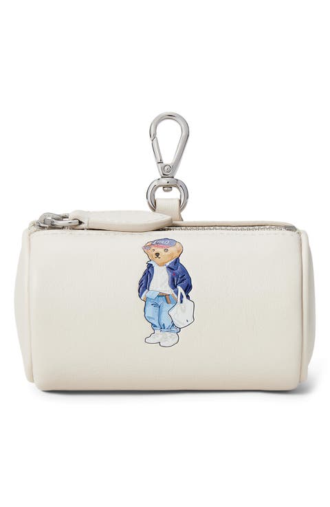 Spring Bear Leather Coin Pouch