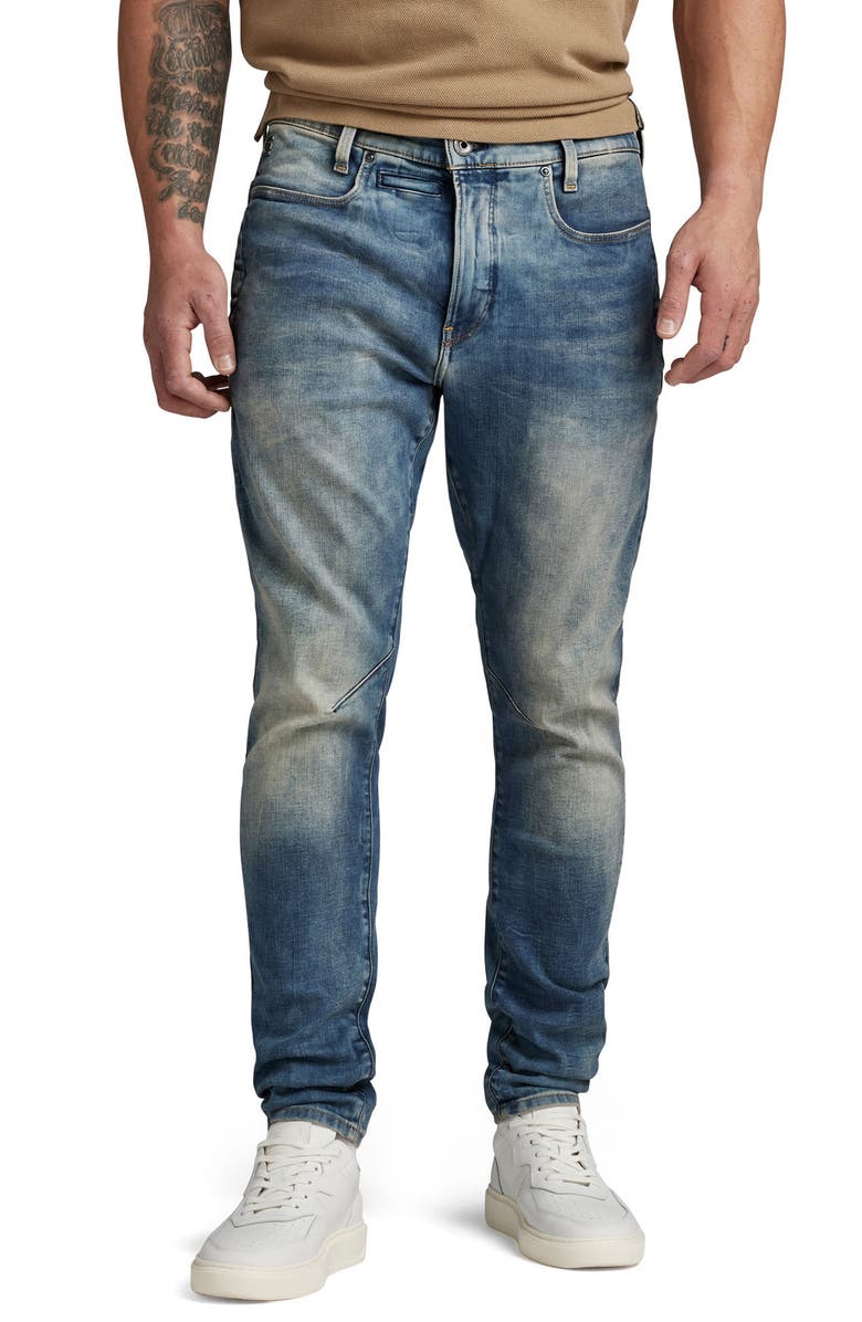 G-Star RAW D-Staq 3D Slim Fit Jeans, Main, color, Medium Aged
