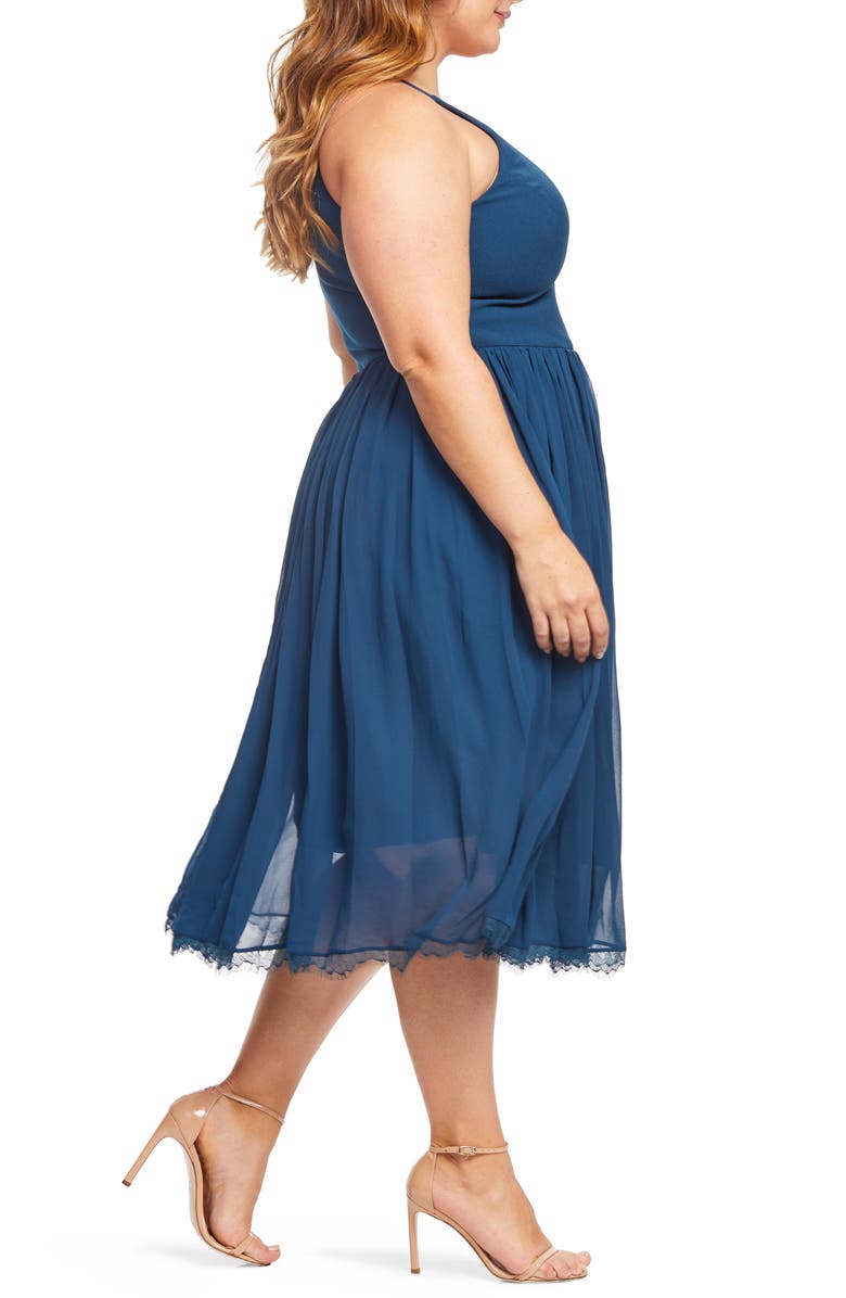 Dress the Population Alicia Mixed Media Dress, Alternate, color, 