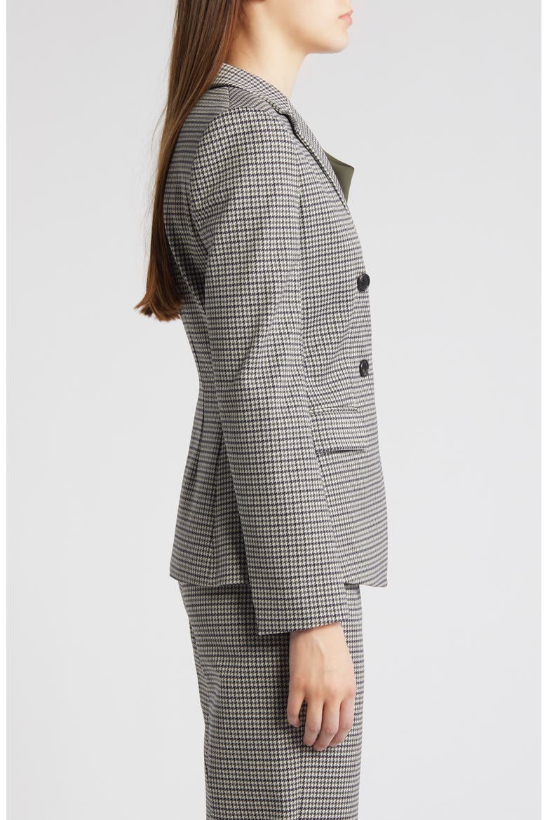 Houndstooth Double Breasted Blazer, Alternate, color, NAVY MULTI