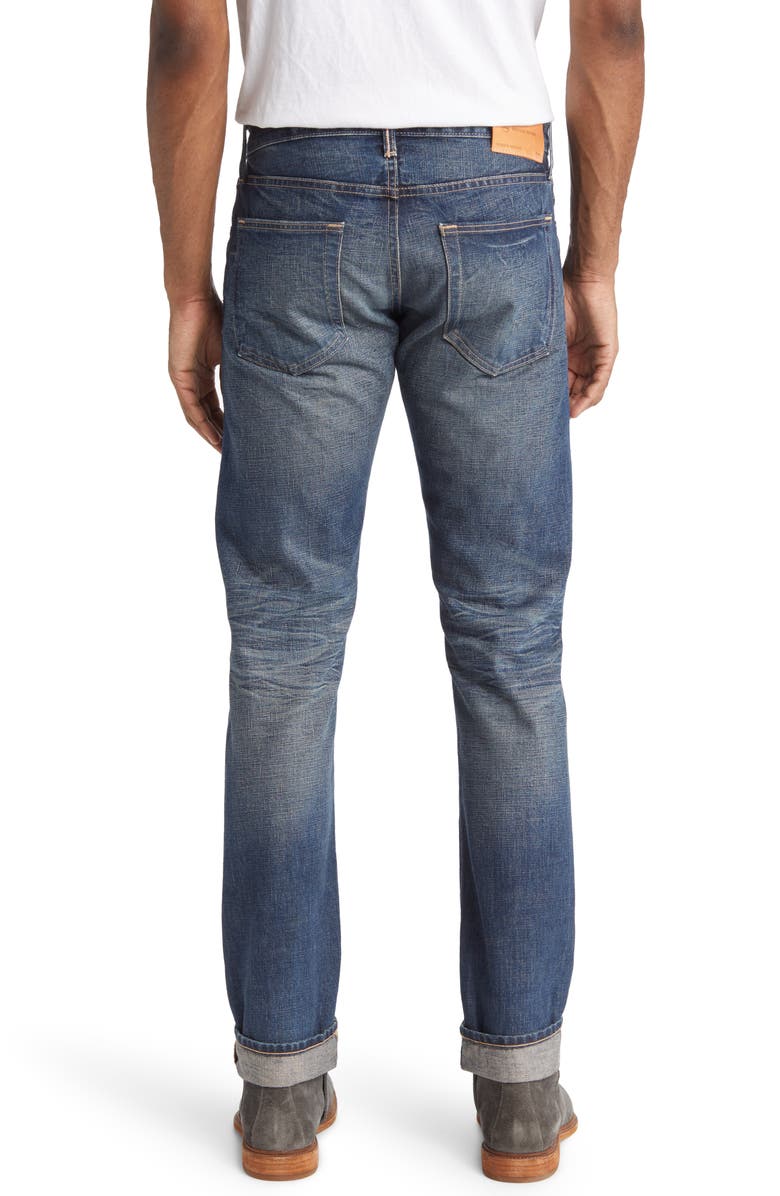 AG Tellis Slim Ikigai Rigid Red Line Selvedge Jeans, Alternate, color, 