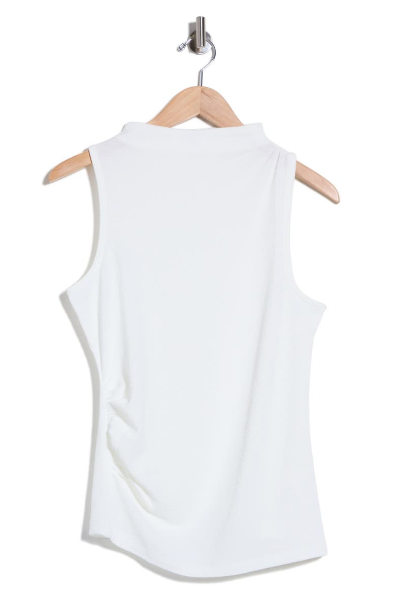 Textured Boat Neck Sleeveless Top, Alternate, color, IVORY
