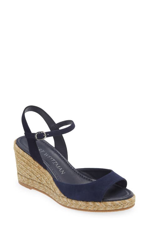 Navy blue wedge flip flops online