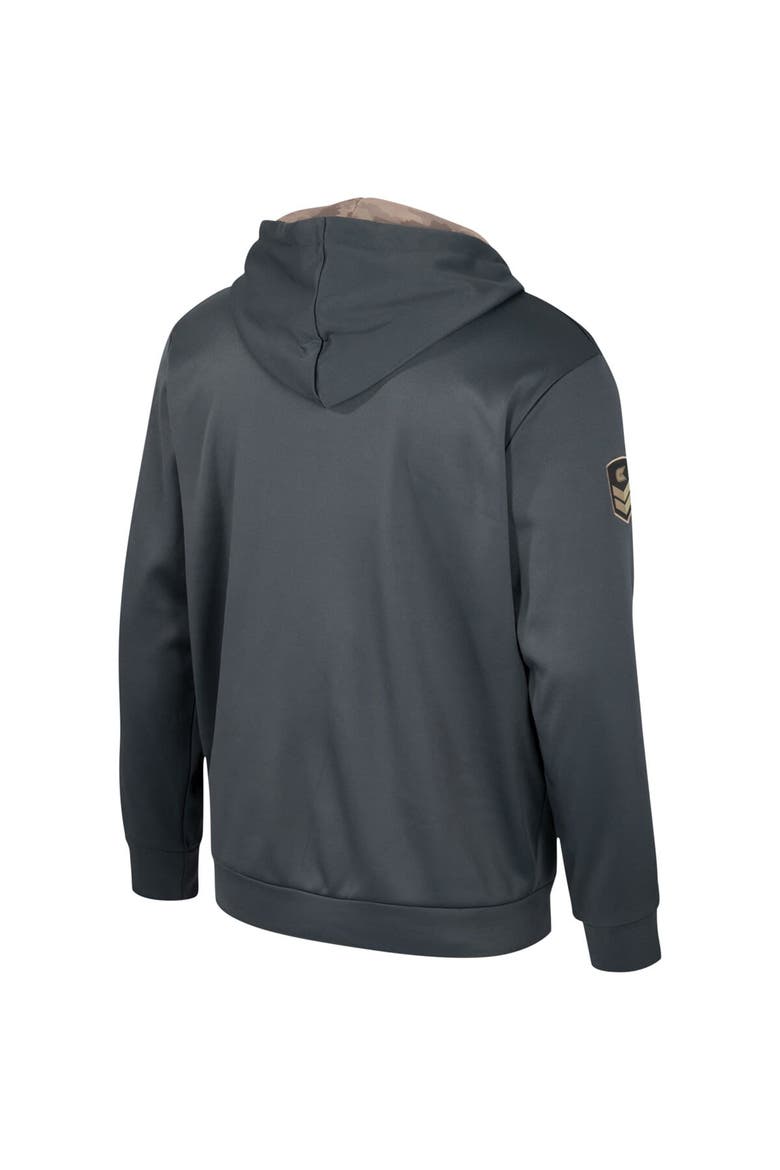 Men's Colosseum Charcoal Michigan Wolverines OHT Military Appreciation Pullover Hoodie, Alternate, color, Charcoal