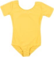 Leveret Girls Short Sleeve Leotard