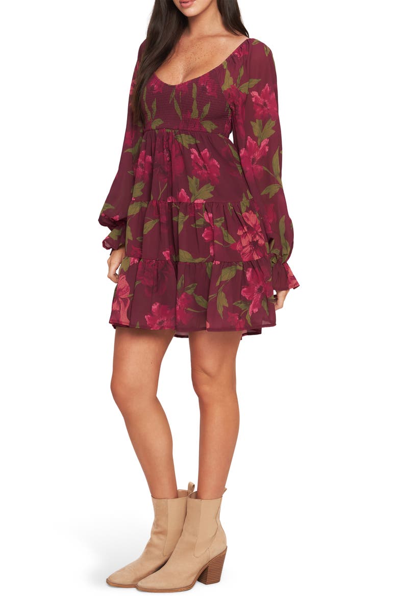 FLYING TOMATO Billowy Sleeve Minidress, Alternate, color, 