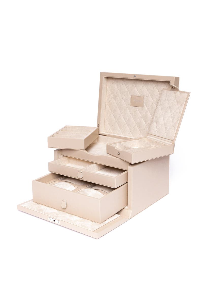 Rapport London Charlotte Jewelry Box, Alternate, color, Beige