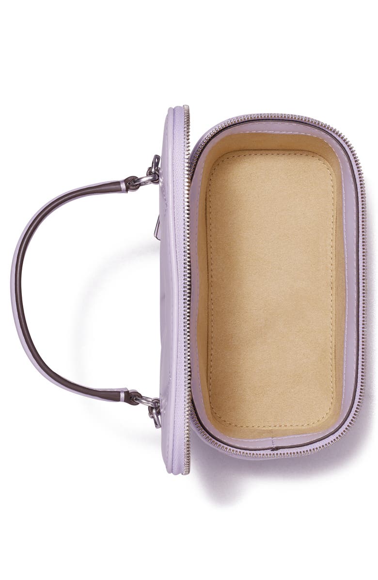 Tory Burch Kira Clover Diamond Quilted Leather Vanity Train Case, Alternate, color, 